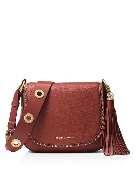 brooklyn medium saddle bag michael kors|MICHAEL Michael Kors Brooklyn Medium Saddle Bag.